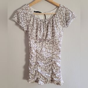 Maurices ruched mesh milkmaid top